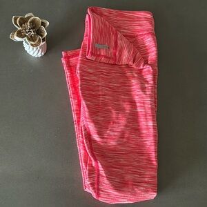 Zilla, small pink and white full length leggings